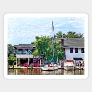 Alexandria VA - Docked Boats Sticker